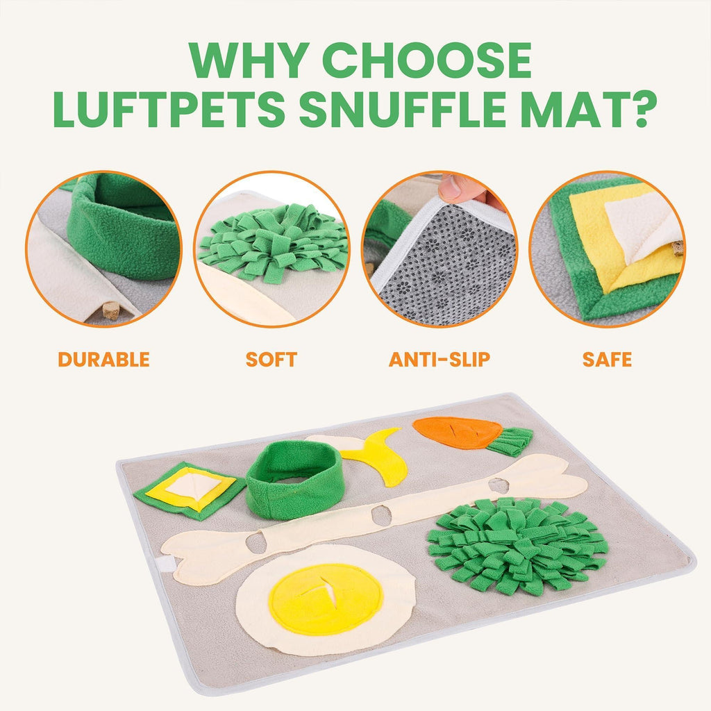 Snuffle Mat for Dogs Cats & Rabbits Interactive Foraging & Slow-Feeder Toy