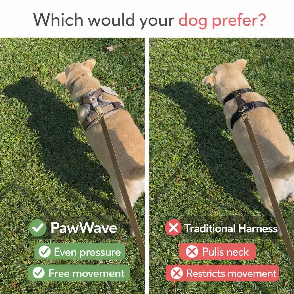 Small Dog & Cat Harness and Leash Set – Lightweight & Reflective