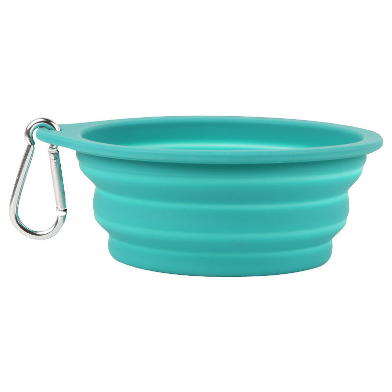 Silicone Foldable Bowl Portable Pet Bowl 600ml Cat Bowl Travel Pet Portable Dog Bowl