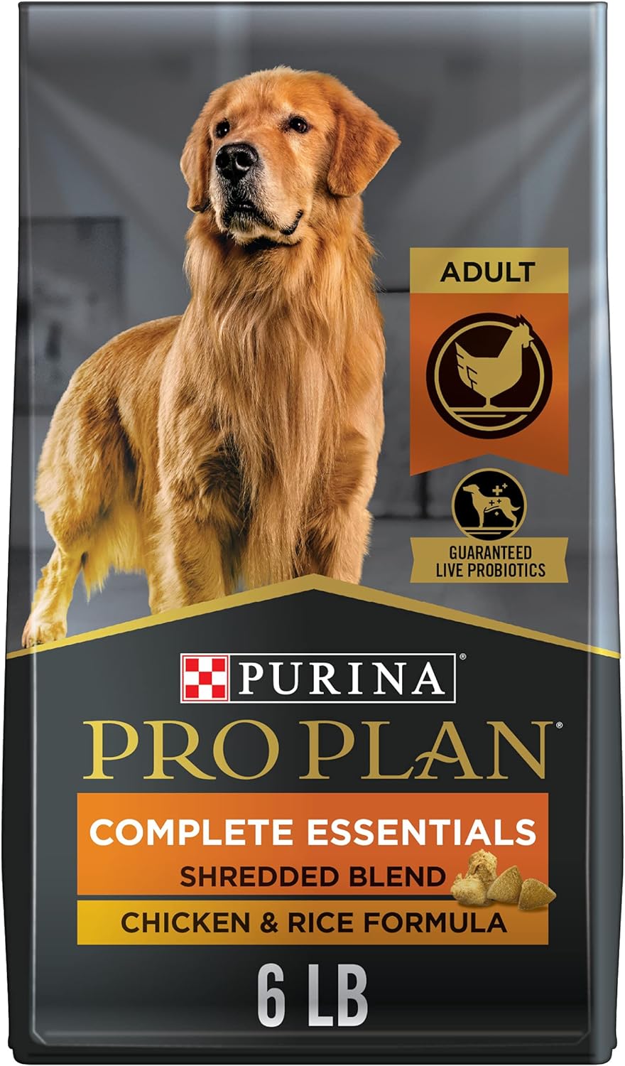 Pro Plan Adult Complete Essentials Shredded Blend Chicken & Rice Dry Dog Food