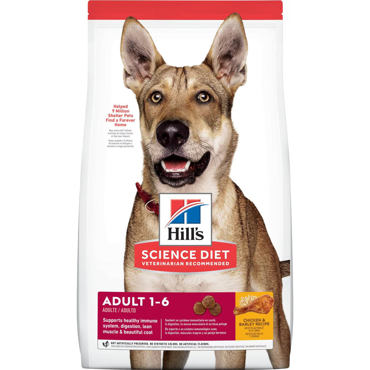 Hill's Science Diet Adult Chicken & Barley Recipe Dry Dog Food Bag
