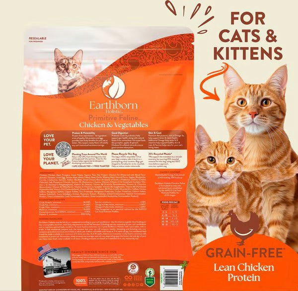 Earthborn Grain Free Primitive Feline Dry Cat Food