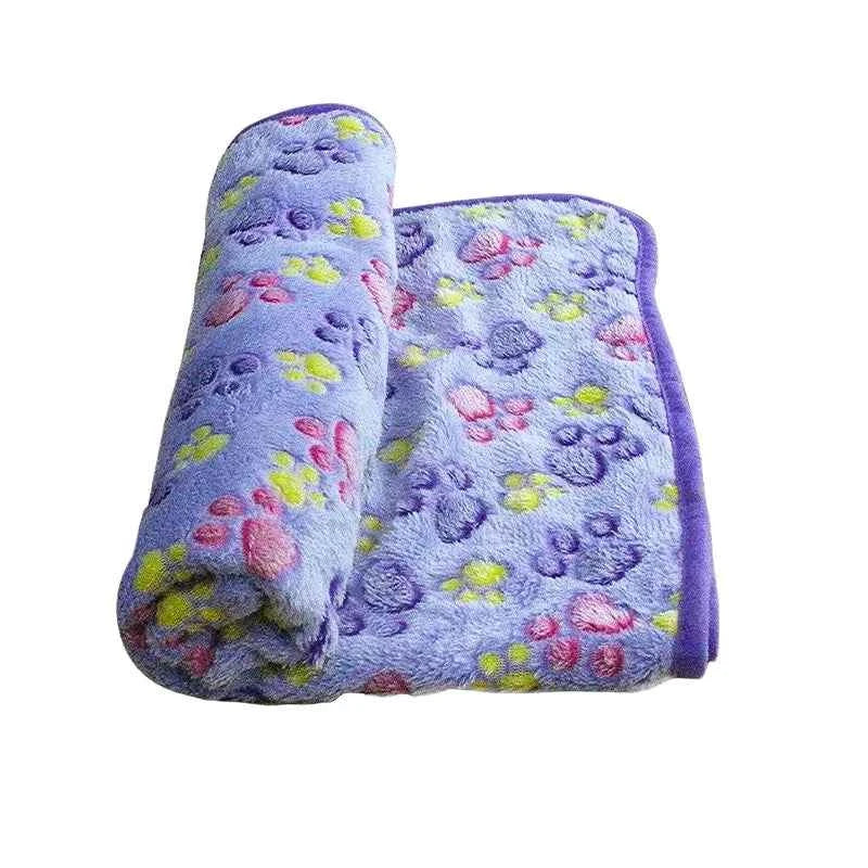 Soft Fluffy Cartoon Pet Blanket – Washable, for Dogs & Cats