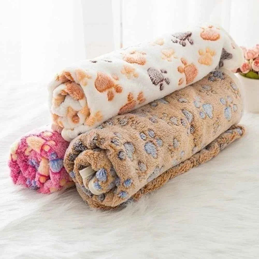 Soft Fluffy Cartoon Pet Blanket – Washable, for Dogs & Cats