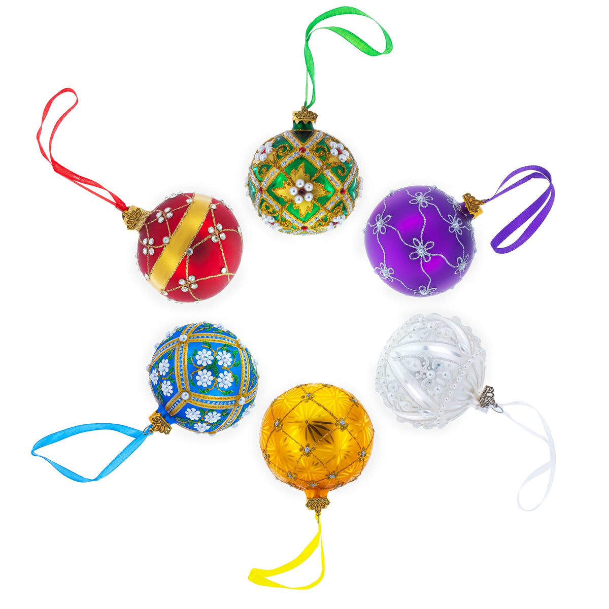Dog Delivering Christmas Gifts on Sleigh Glass Ball Christmas Ornament 3.25 Inches