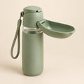 Sage green pet travel water bottle