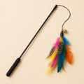 Feather cat wand toy