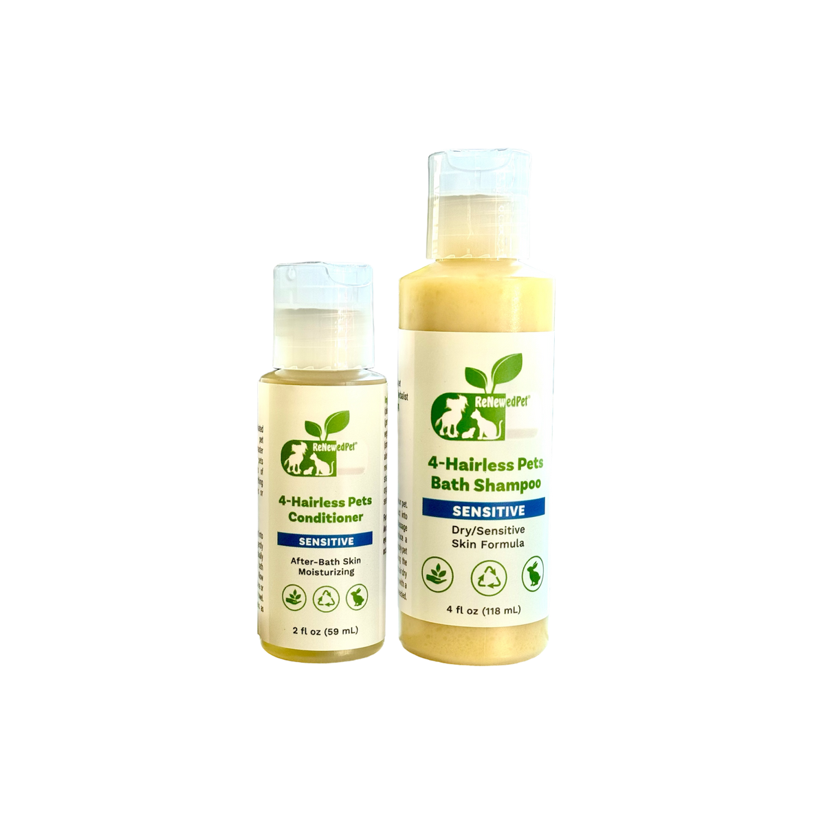 4-HAIRLESS PETS SENSITIVE SHAMPOO & CONDITIONER